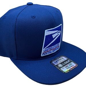 USPS postal hat Navy blue SnapBack 100% polyester one size fits all